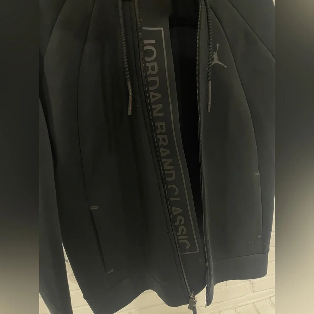 Jordan Brand Classic Full Zip Hoodie Jacket Black Size Large NYC BK 2018 Brookly